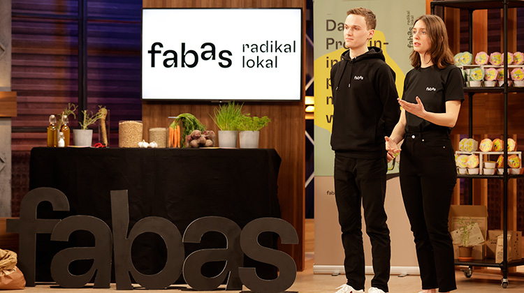 Das Gründerteam des Startups Fabas in der "Höhle der Löwen" Schweiz