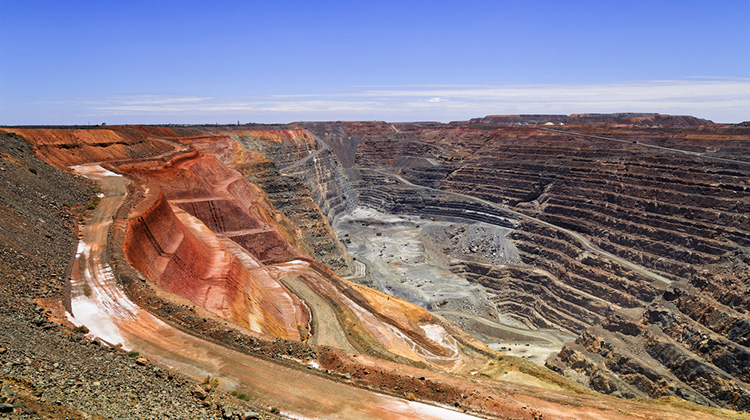 Eine riesige Goldmine in Australien