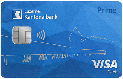 Die Debitkarte der Luzerner Kantonalbank Visa Debit Prime