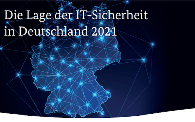 Cover des Berichts des BSI zur IT-Sicherheit 2021