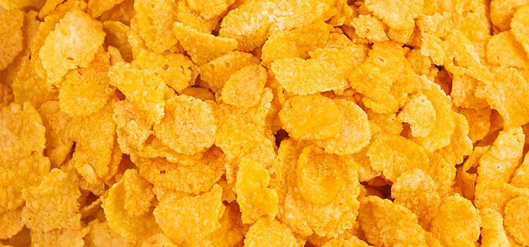 Cornflakes von oben betrachtet