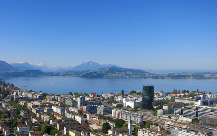 Blick auf das Crypto Valley in Zug