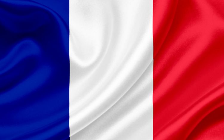 Wehende Frankreich-Flagge
