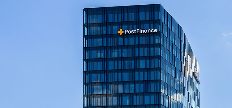 Teilansicht Hauptsitz der Postfinance in Bern