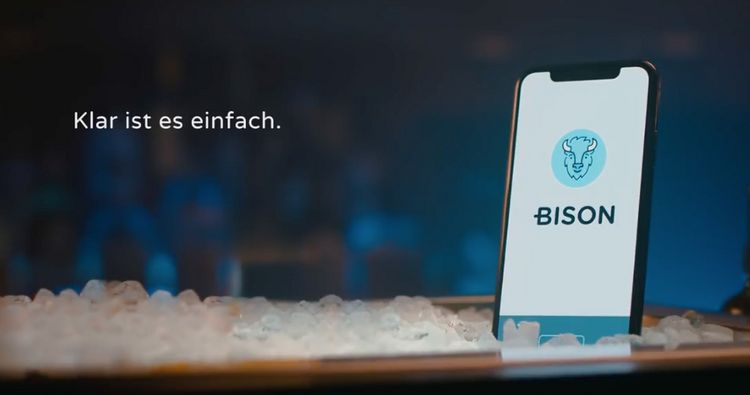 Eiswürfel mit Smarphone