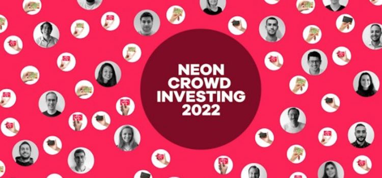 Das Signet der Crowdinvesting-Kampagne 2022 der Neo-Bank Neon