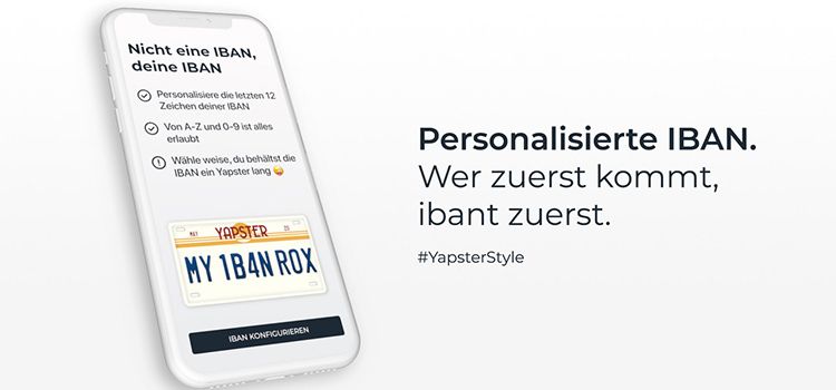 Smartphone mit Oberfläche von Yapeal
