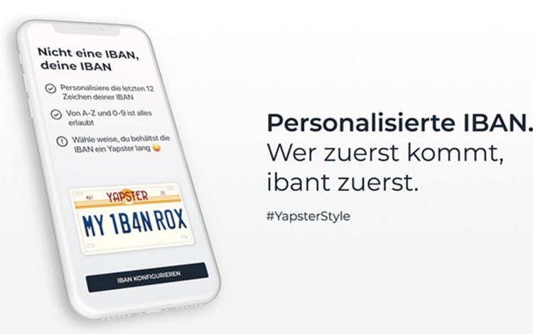 Smartphone mit Oberfläche von Yapeal