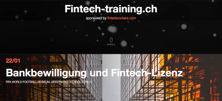 Infoabend: Bankbewilligung und FinTech-Lizenz