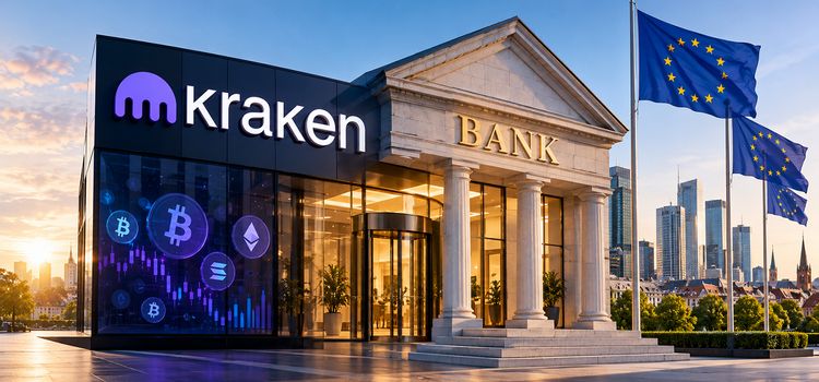 Die Kryptobörse Kraken ist direkt an eine traditionelle Bank angebaut