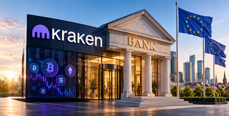 Die Kryptobörse Kraken ist direkt an eine traditionelle Bank angebaut