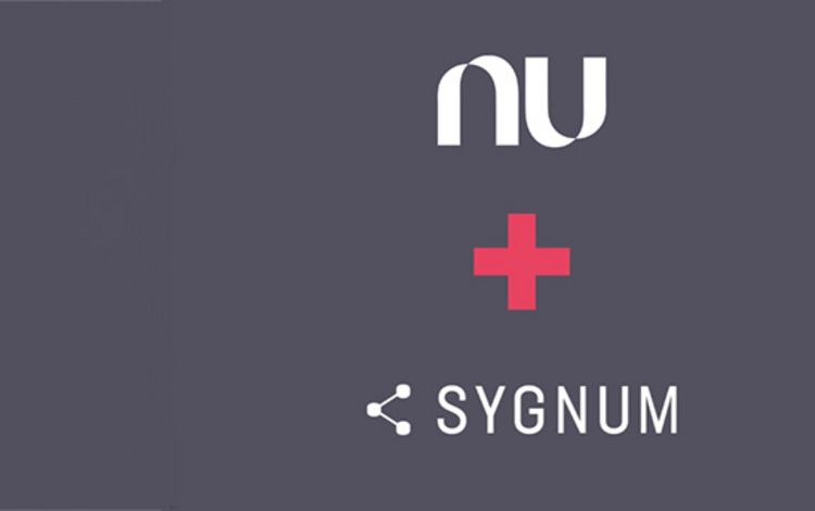 Die Logos der beiden Neo-Banken Nu und Sygnum