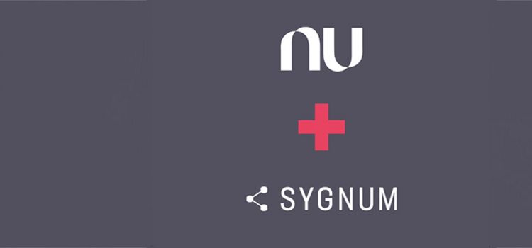 Die Logos der beiden Neo-Banken Nu und Sygnum