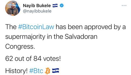 Tweet von Nayib Bukele