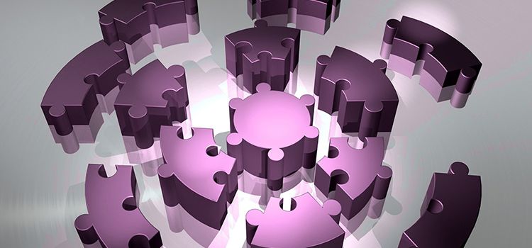Puzzleteile als Symbol für Embedded Finance