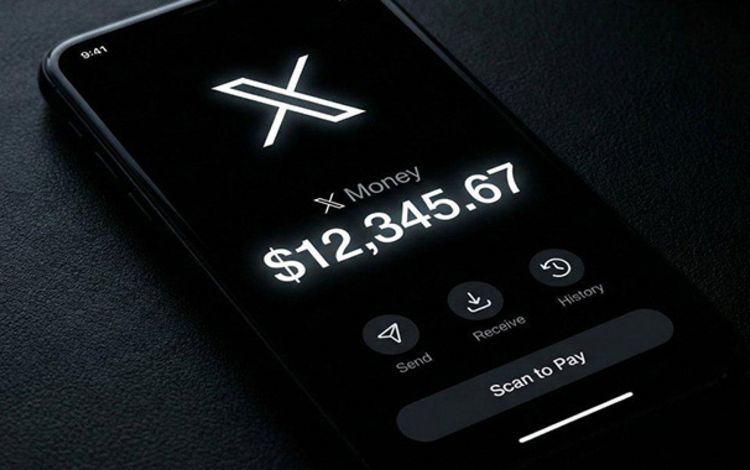 Smartphone-Oberfläche mit X Money