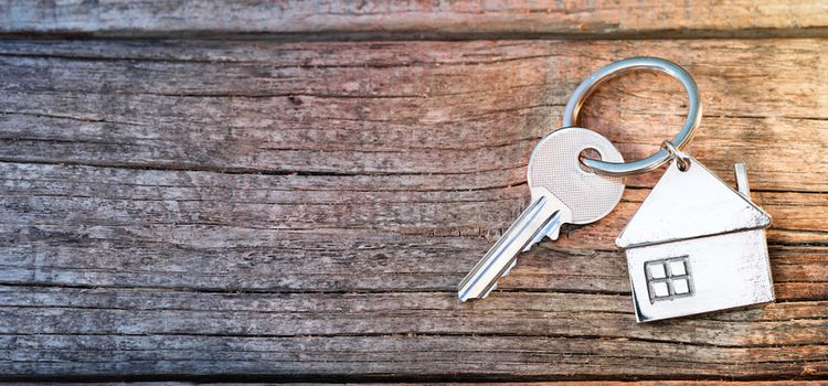 Hypotheken und Hausschlüssel