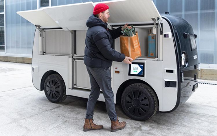 Das selbstfahrende Auto im Lieferdienst der Migros