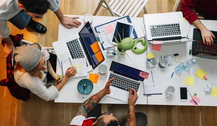 Startup im Büro