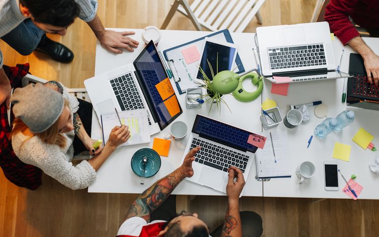 Startup im Büro