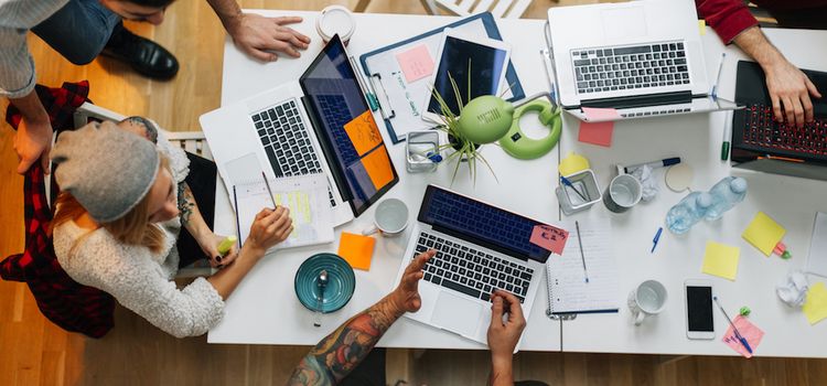 Startup im Büro