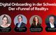 Vier Teilnehmer eine Panel-Diskussion zum Thema Digital Onboarding in der Schweiz