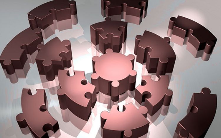 Ein Mosaik als Symbol für Embedded Finance