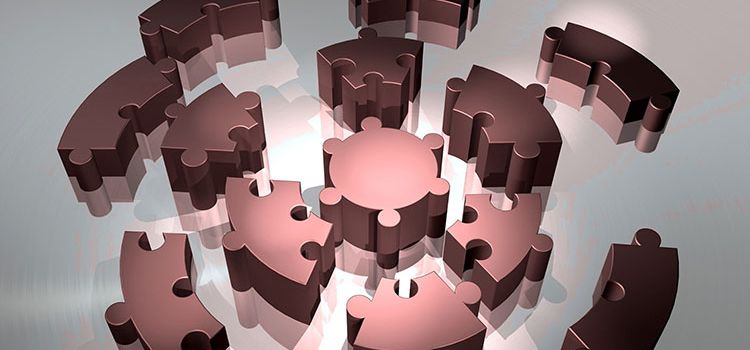 Ein Mosaik als Symbol für Embedded Finance