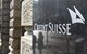 Fassade der Credit Suisse mit Logo auf Marmor