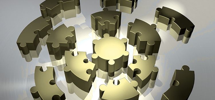 Puzzleteile als Symbol für Embedded Finance