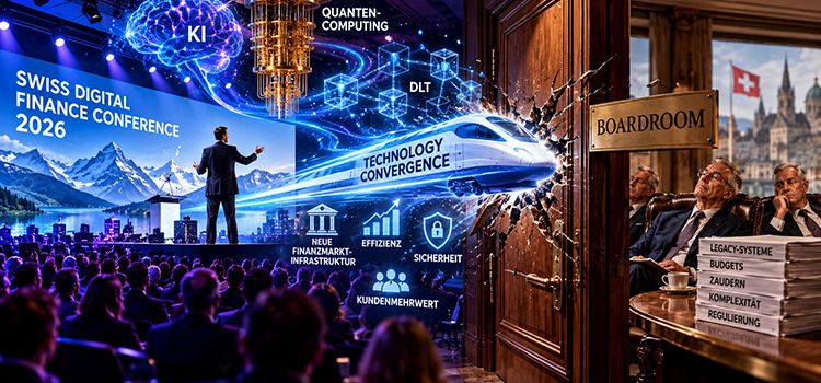 Euphorische Swiss Digital Finance Conference 2026 prallt auf Betulichkeit im Boardroom einer Bank