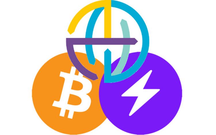 Icons von Bitcoin, SWIFT und Bitcoin Lightning