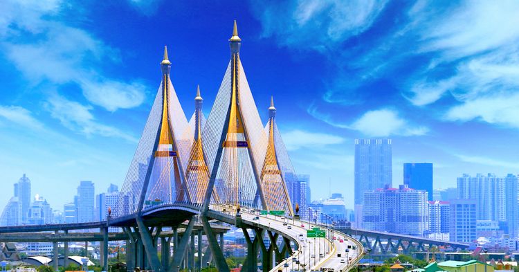 Bhumibol Brücke Bangkok