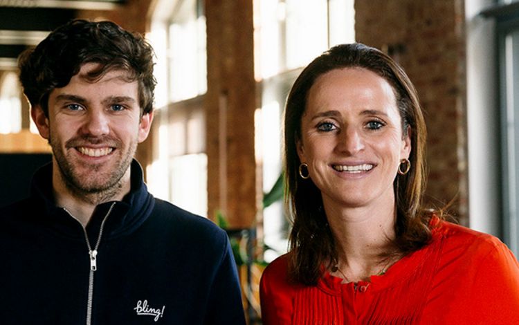 Bling-Gründer Nils Feigenwinter und Bling-Investorin Verena Pausder