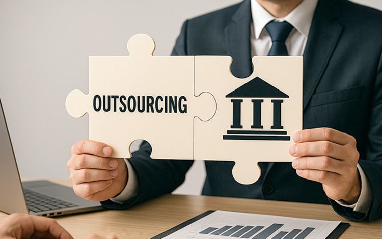 Ein Bankmanager erklärt Oursourcing