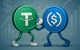 Die Stablecoins Tether und USDC als Illustration, sie stützen sich gegenseitig