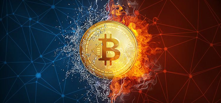 Bitcoin-Münze als Symbol für Bitcoin