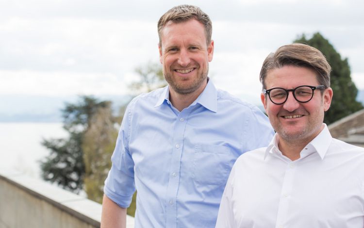 Philipp Dick (Skribble) und Daniel Gasteiger (Procivis)