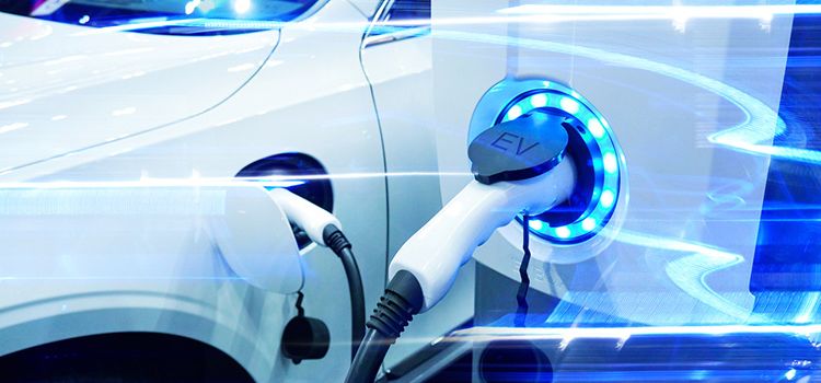 Elektroauto an der Ladestation