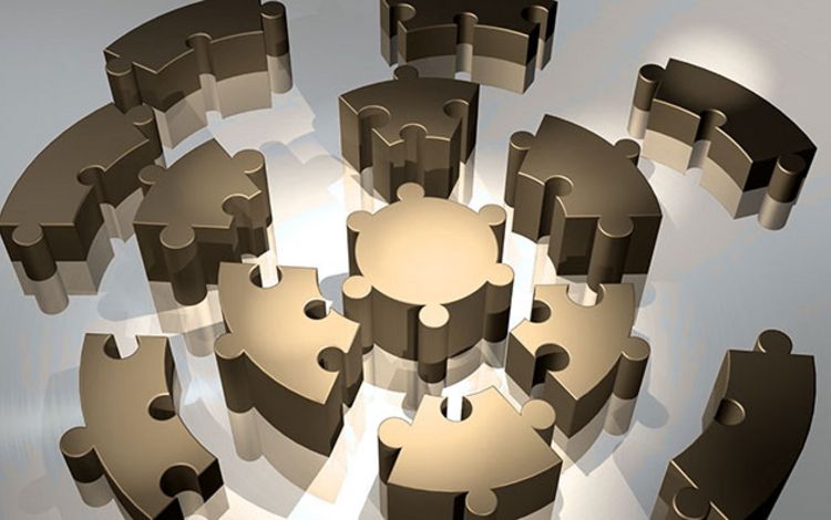 Puzzleteile als Symbol für Embedded Finance