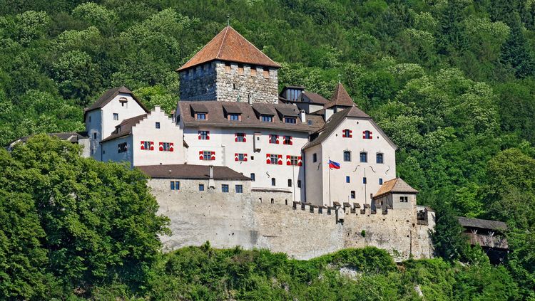 Das Schloss des Fürstentums Liechtenstein