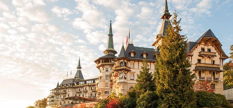 Ansicht des Luxushotels Dolder Grand in Zürich