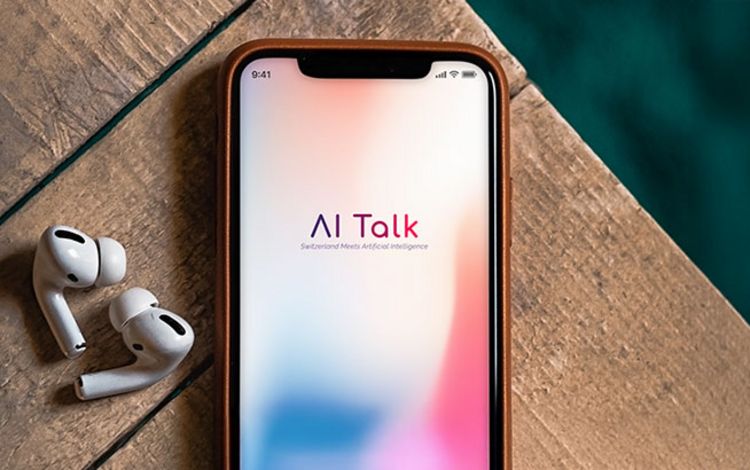 Smartphone mit der Oberfläche von AI Talk