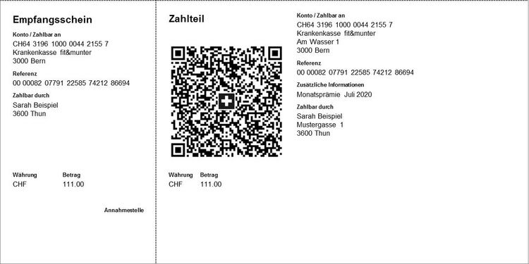 Ein Beispiel der neuen QR-Rechnung