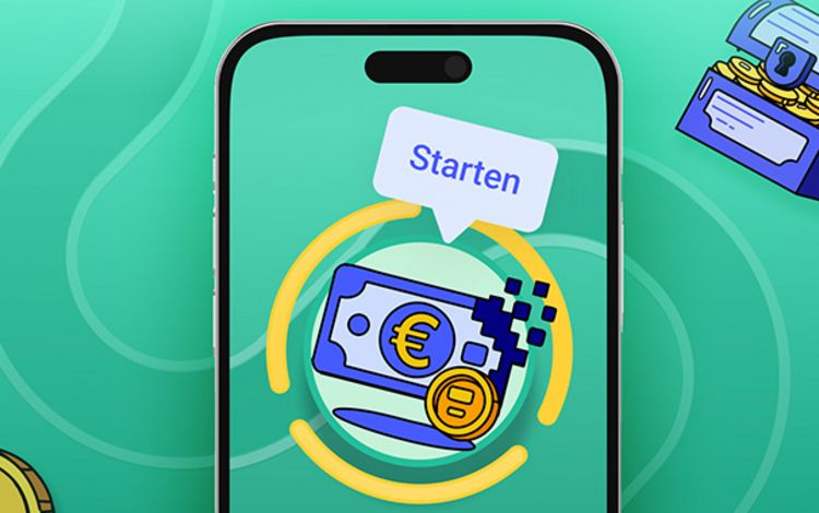 Illustration, welche das Thema Finanzbildung symbolisieren soll