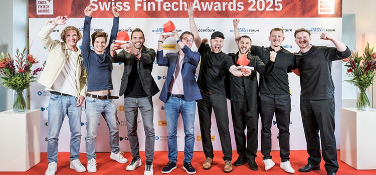 Taurus (Gewinner Growth Stage Startup of the Year), Marc Bernegger (Gewinner FinTech Influencer of the Year), Tiun (Gewinner Early Stage Startup of the Year) 
