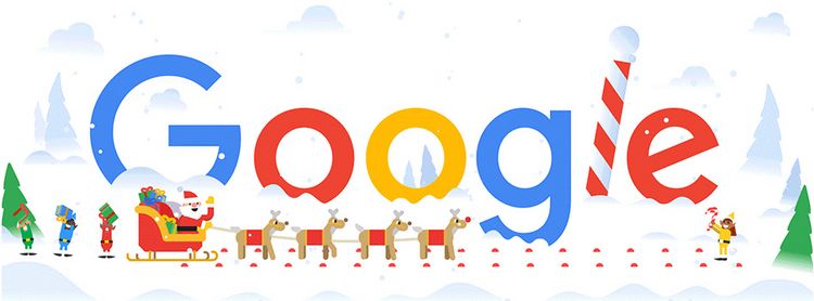 Google-Doodle Weihnachten 2018