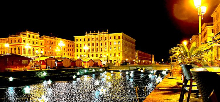 Trieste, Borgo Teresiano, Canal Grande | Weihnachten/Neujahr 2025