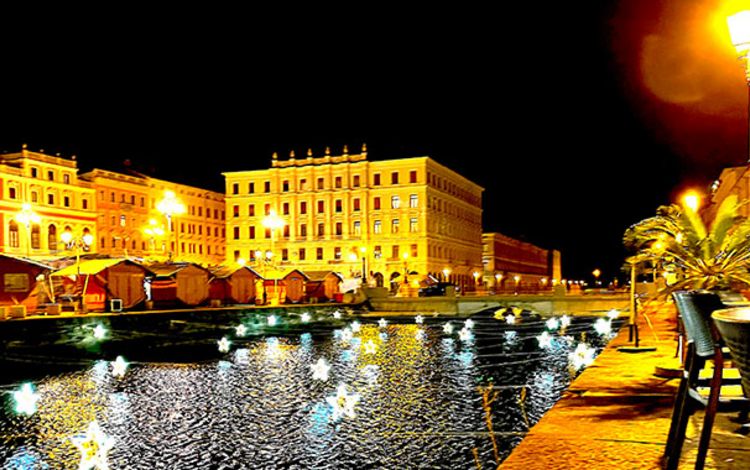 Trieste, Borgo Teresiano, Canal Grande | Weihnachten/Neujahr 2025