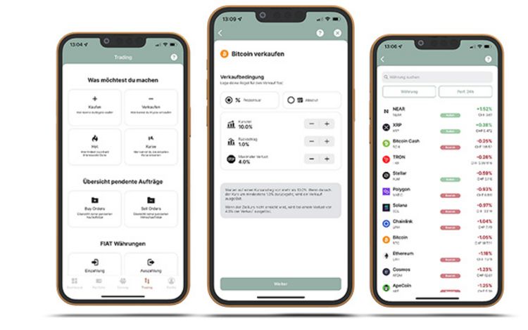 Die Cointract-App auf dem Smartphone